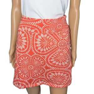 Patagonia Tidal Skirt, XS, Orange and White